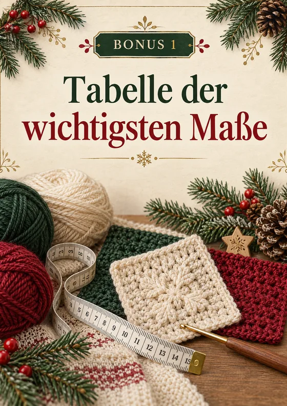 Bonus 1 — Tabelle der wichtigsten Maße