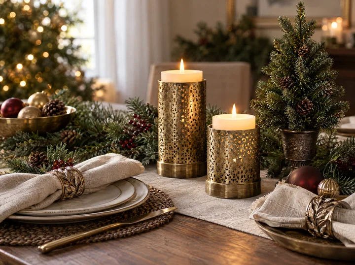 Gehäkelte Weihnachts-Tischdeko
